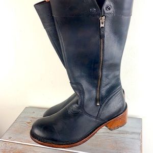 Dr. Marten’s 11635 Mid Calf Leather Moto Boots size 7L EU 38